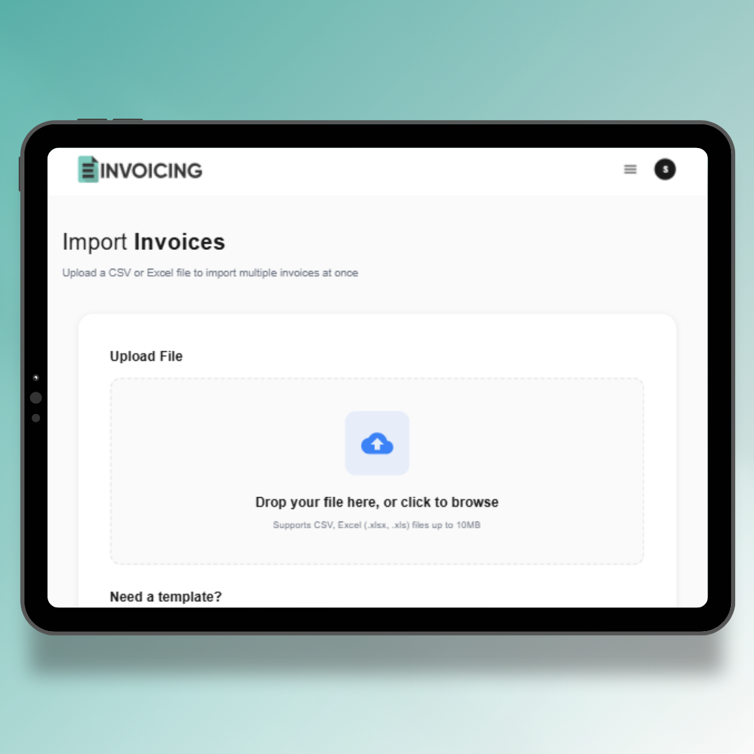 Bulk import feature